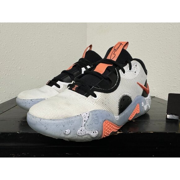 Mens 7.5 Nike Paul George PG 6 “Fluoro” Athletic Basketball Sneakers DH8447-100 - Picture 4 of 9